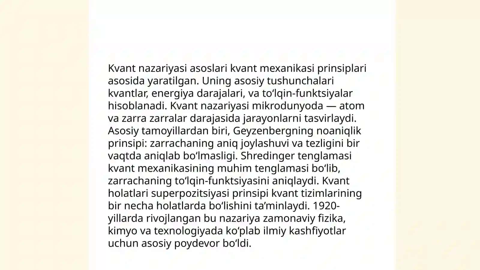Atom tuzilishining nazariyalari va kvant mexanikasi 4