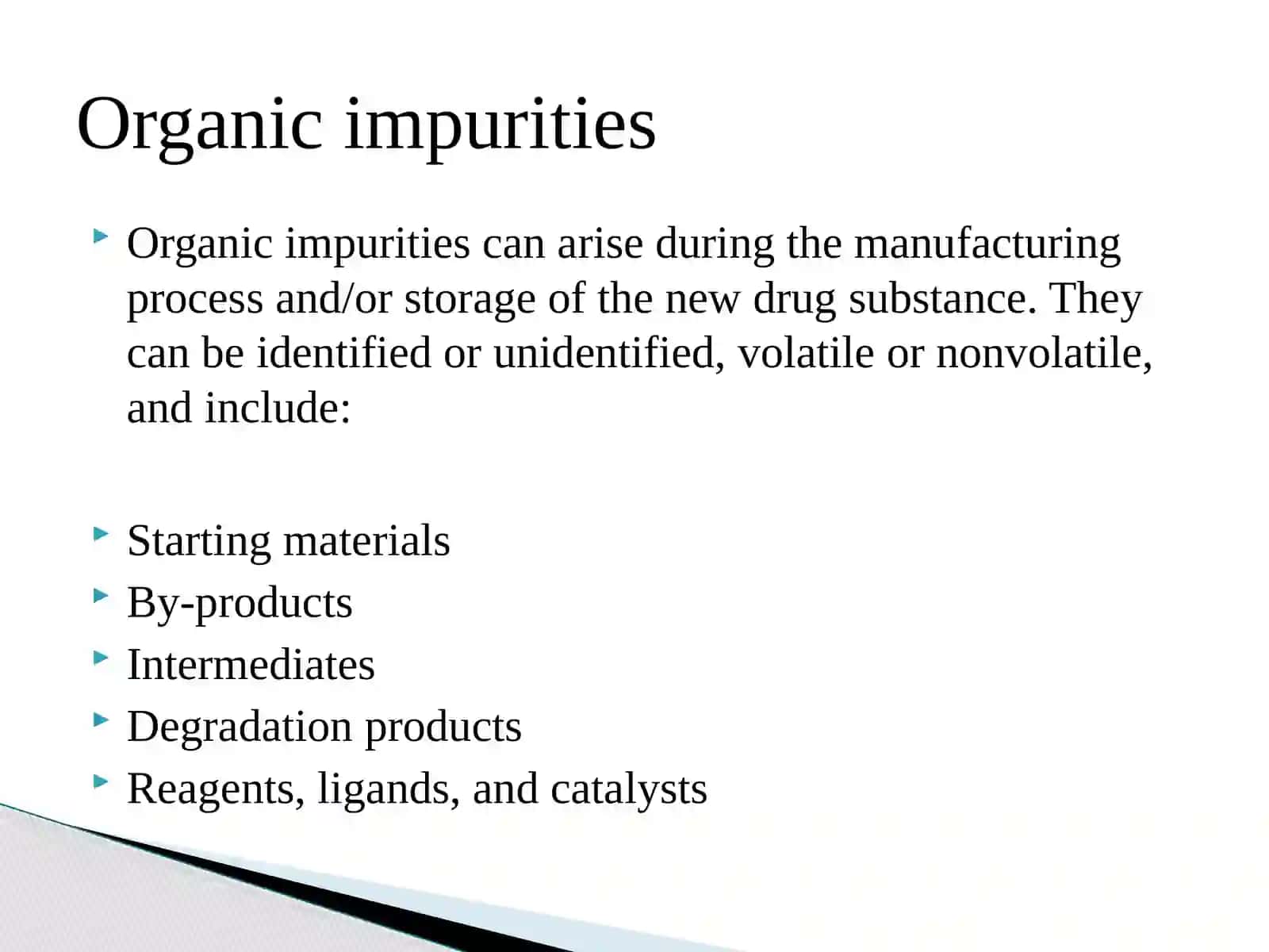 CLASSIFICATION OF IMPURITIES 4