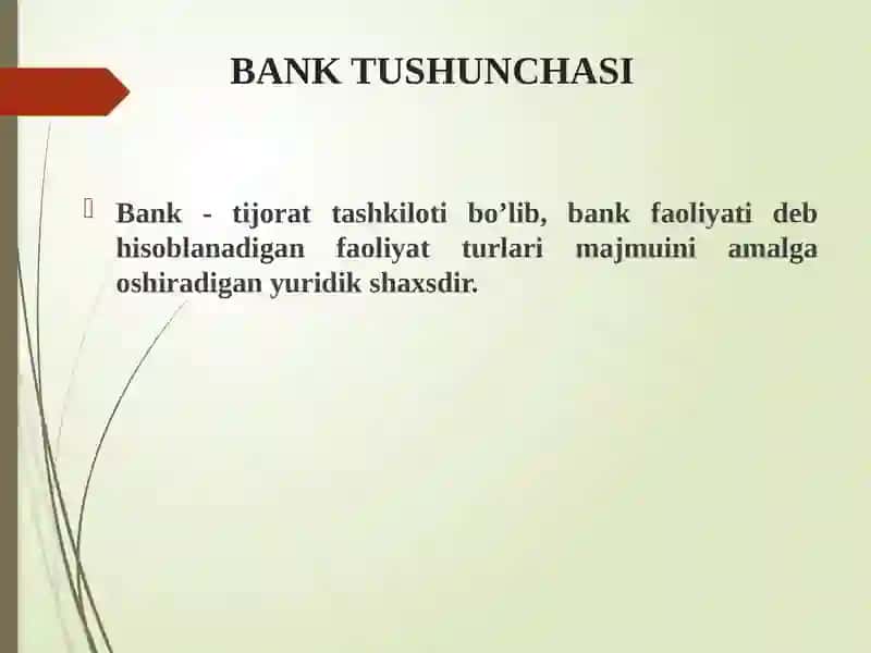 PUL-KREDIT SIYOSATI.BANK TIZIMI 4