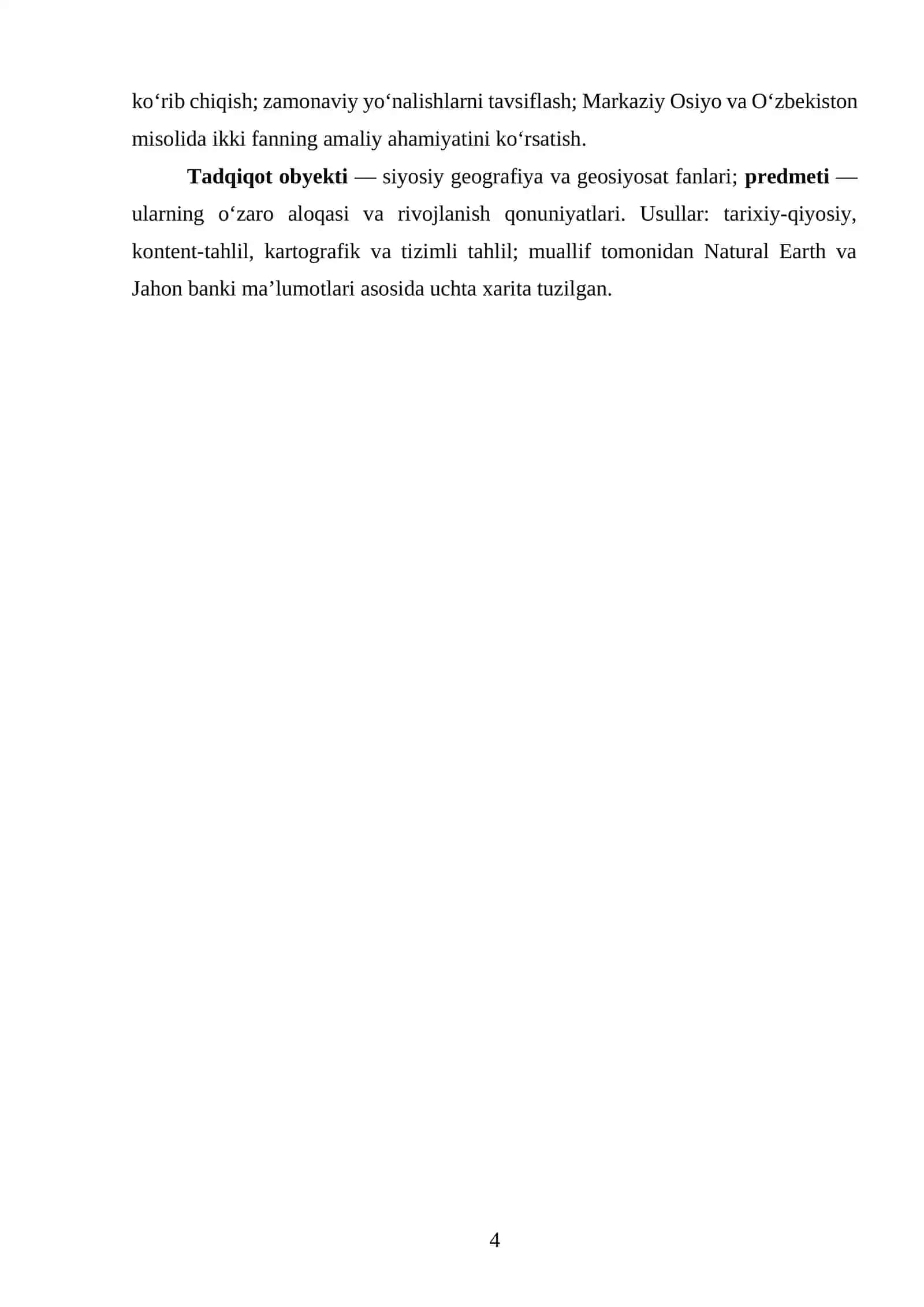 siyosiy geografiya va geosiyosat referat 4