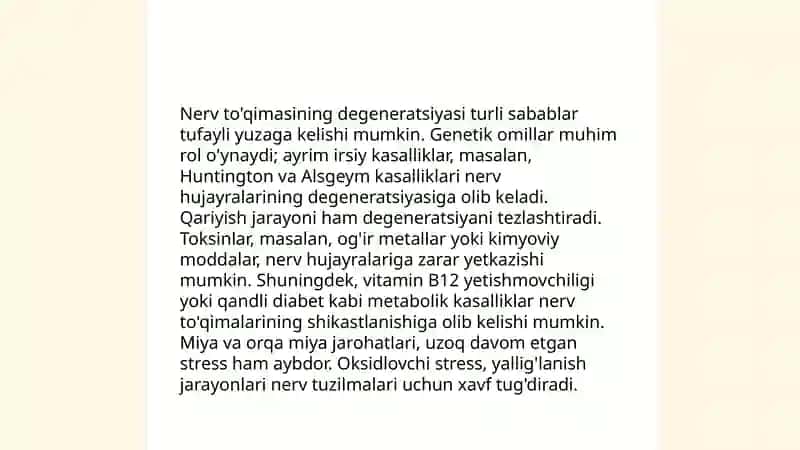 Nerv to’qimasining degeneratsiyasi va regeneratsiyasi mexanizmlari 4