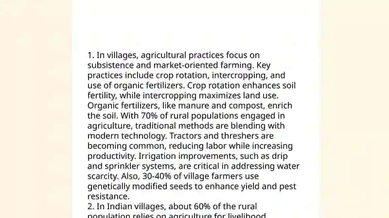Village life 4