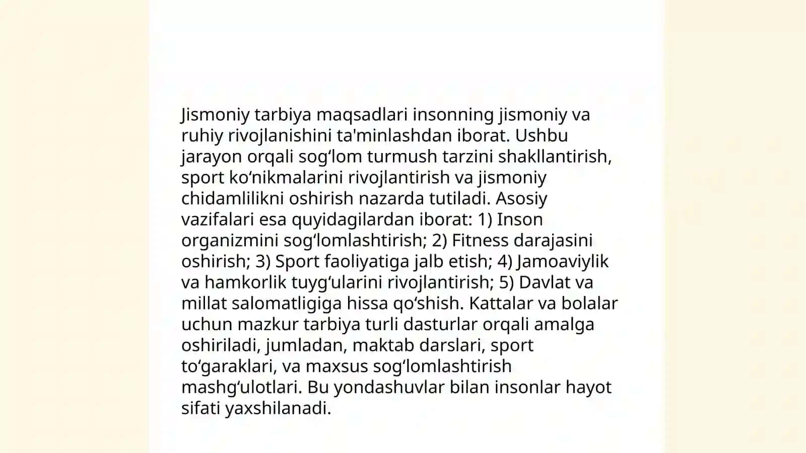 Jismoniy madaniyat nazariyasi va metodikasi fanining mohiyati 4