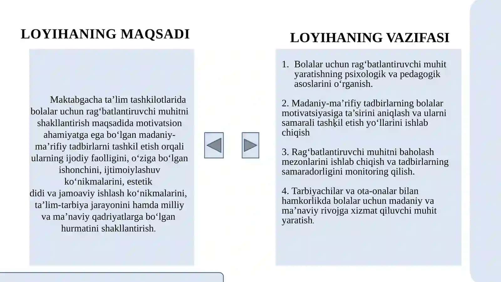 Bolalarga rag'batlantiruvchi muhit yaratishda motivatsion ahamiyatga ega madaniy-ma'rifiy tadbirlarn 4