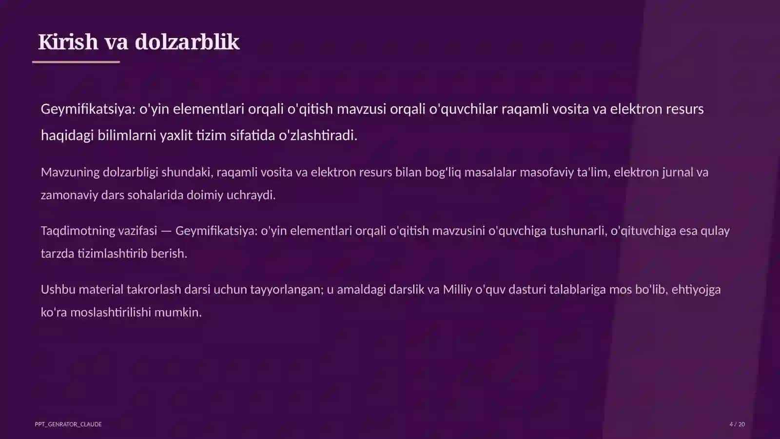 Geymifikatsiya: o'yin elementlari orqali o'qitish 4