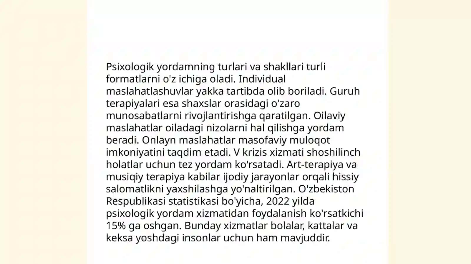 Psixologik xizmatning imkoniyatlari va chegaralari 4