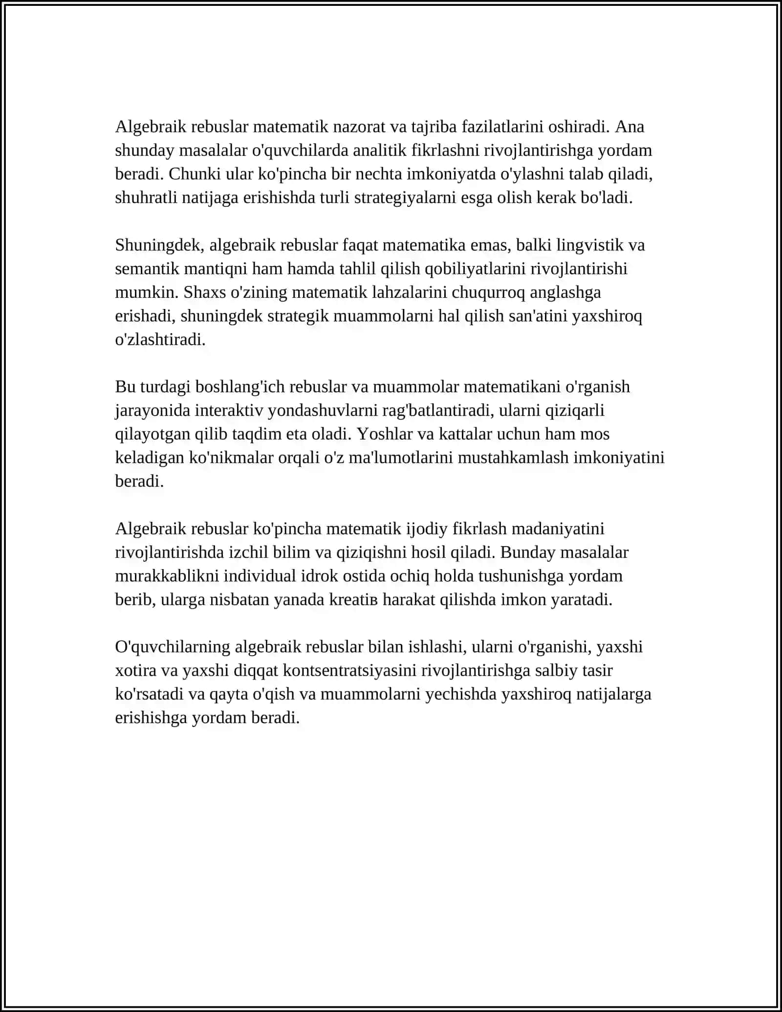 MATEMATIK REBUSLAR 4