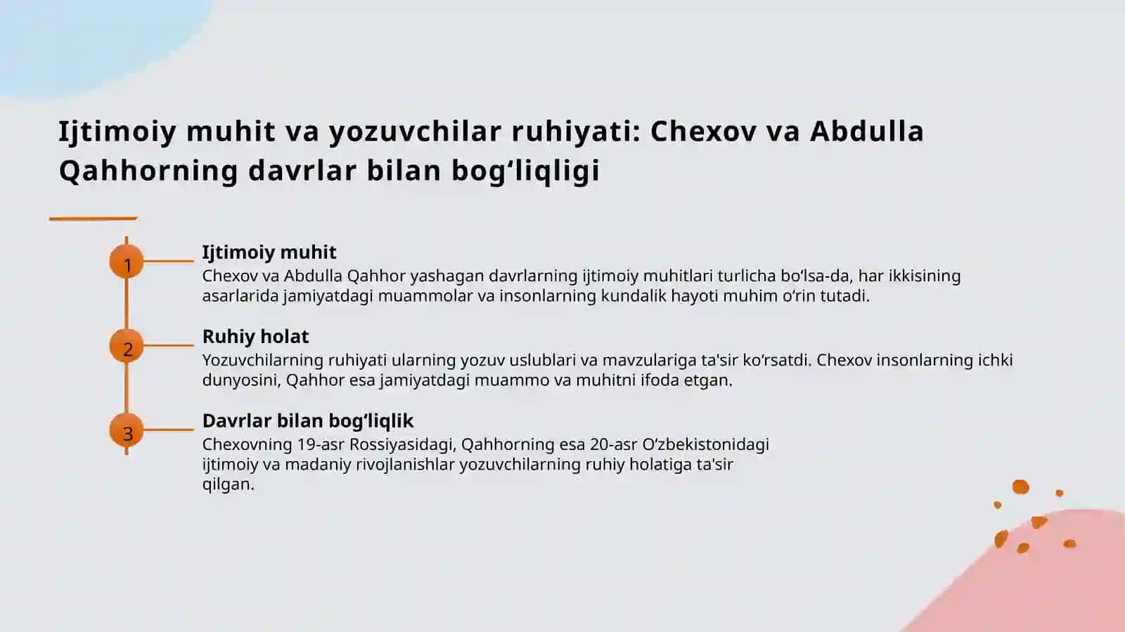 Chexov va Abdulla Qahhor asarlarining qiyosiy tahlili 4