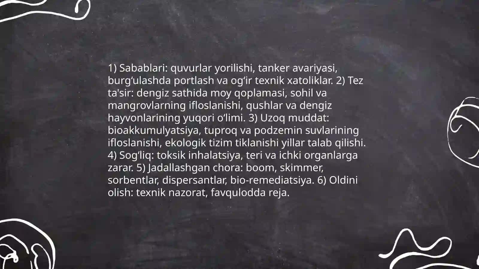 Texnogen ekologik va ichtimoiy tusdagi favqulodda vaziyatlar va ularning qisqacha tavsifi 4
