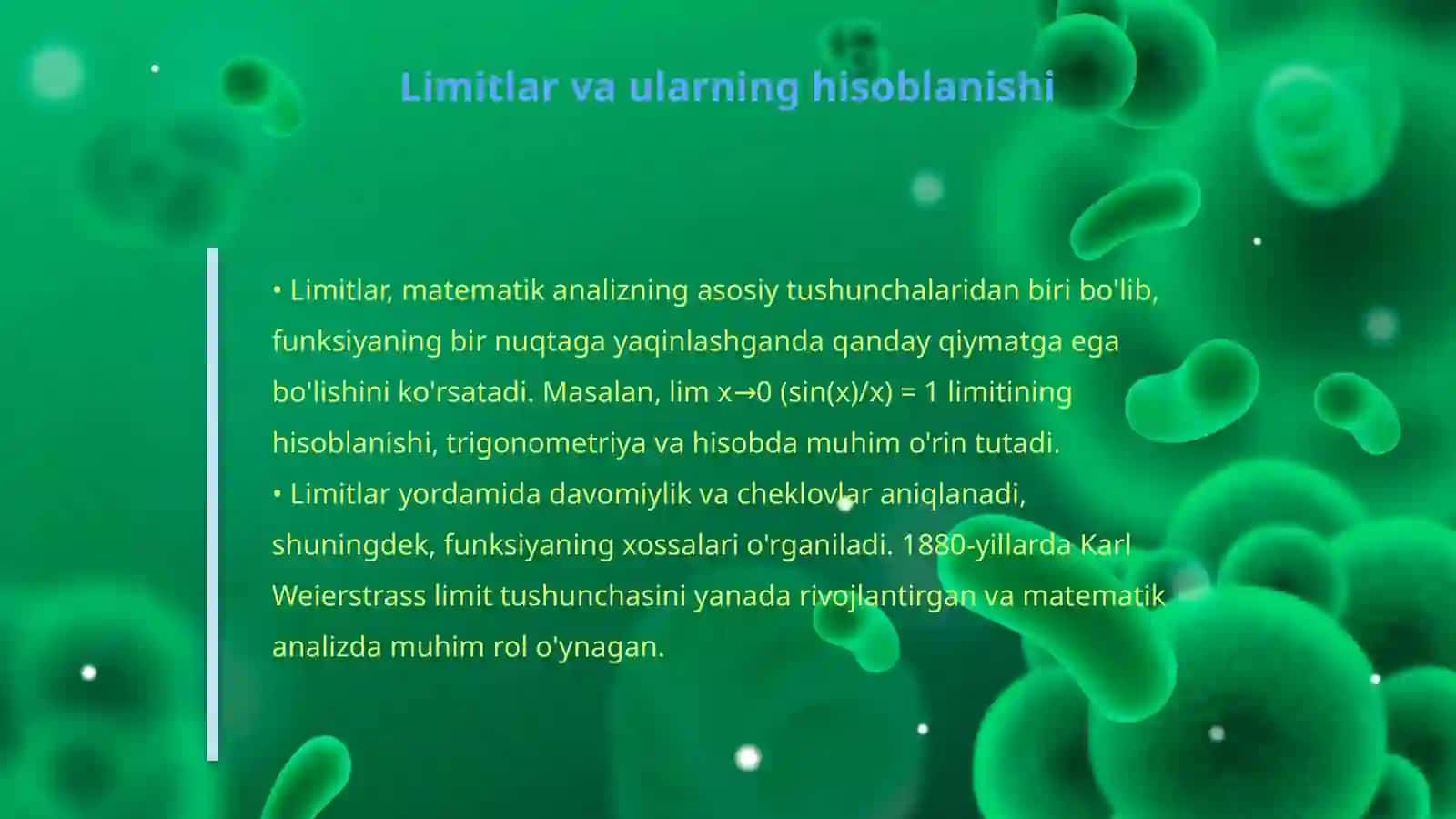 Matematik analiz asoslari formulalaru 4