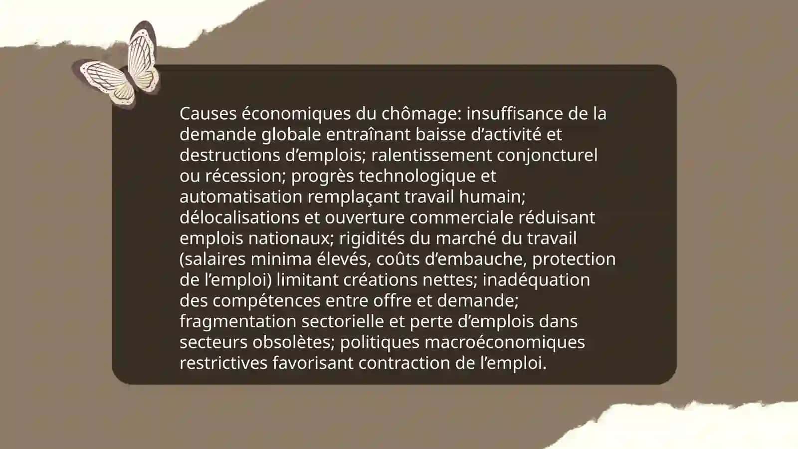 Le chomage 4