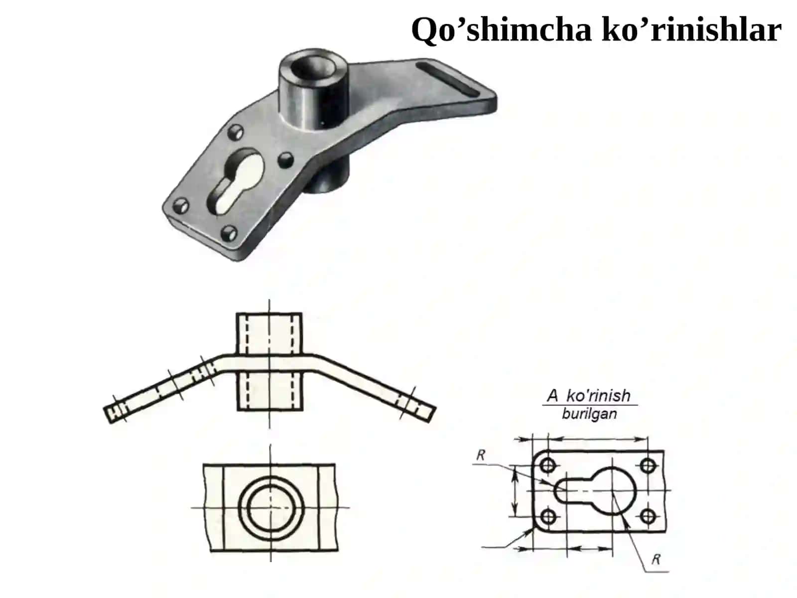 Ko’rinishlar, qirqimlar, kesimlar. O’zDST 2.305-97 4