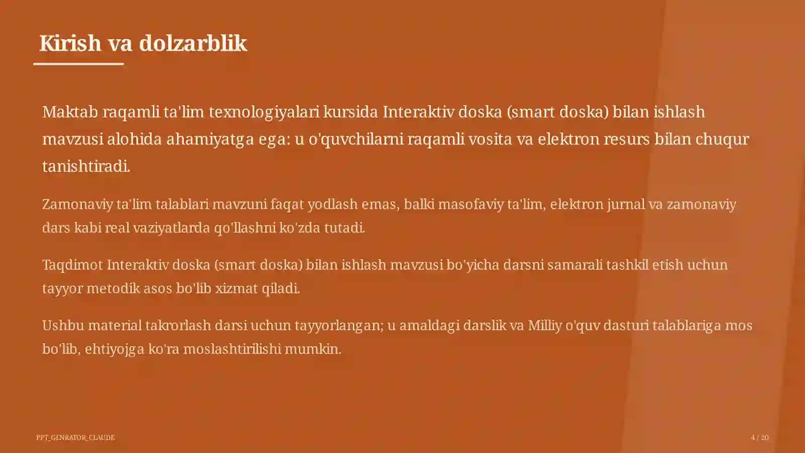 Interaktiv doska (smart doska) bilan ishlash 4