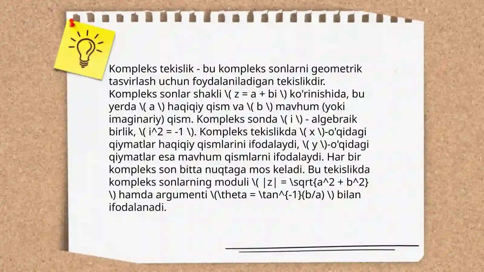 Tovush kompleks sonning geometrik ifodasi 4