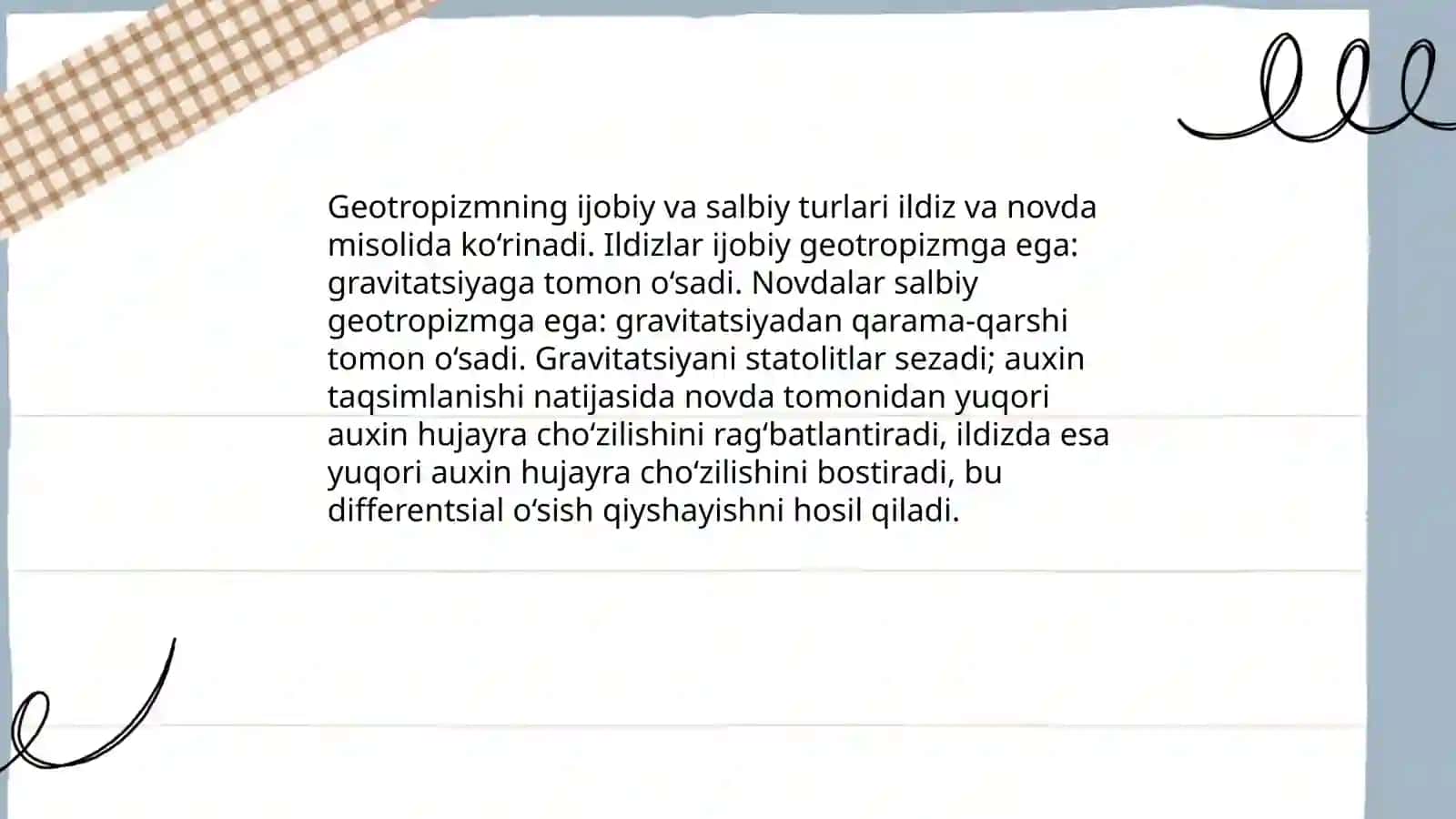 Geotropizm 4