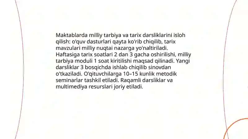 Oʻzbekistonda milliy qadriyatlar va tarixni tiklash borasidagi islohotlar 4