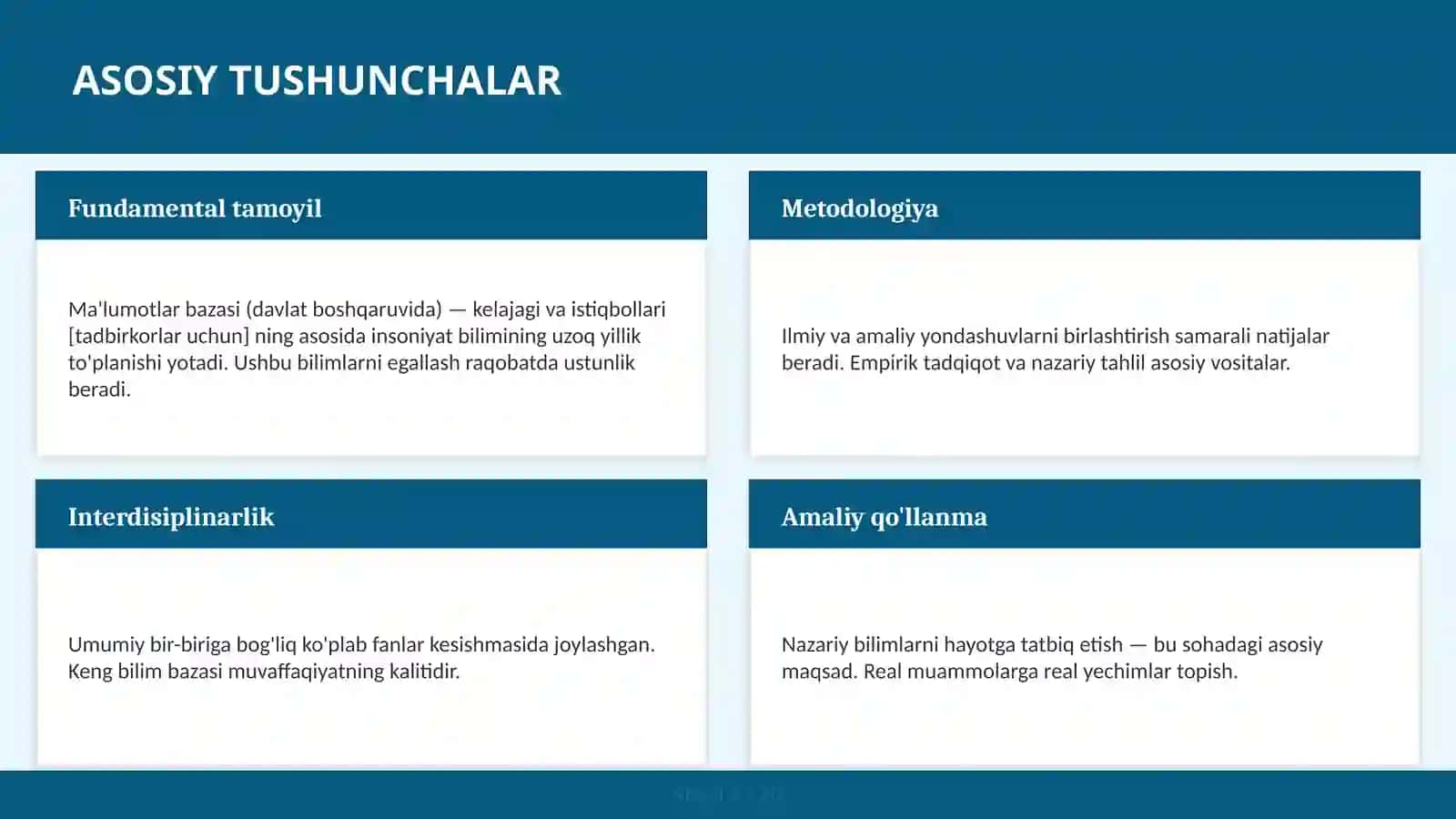 Ma'lumotlar bazasi (davlat boshqaruvida) — kelajagi va istiqbollari [tadbirkorlar uchun] 4