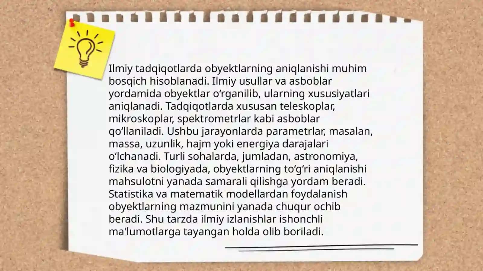 Ilmiy matnda dalillar, obyektlar, jarayonlar va xulosalarning berilishi 4