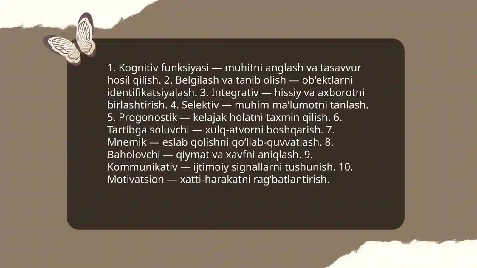 Idrok haqida tushuncha va turlari 4