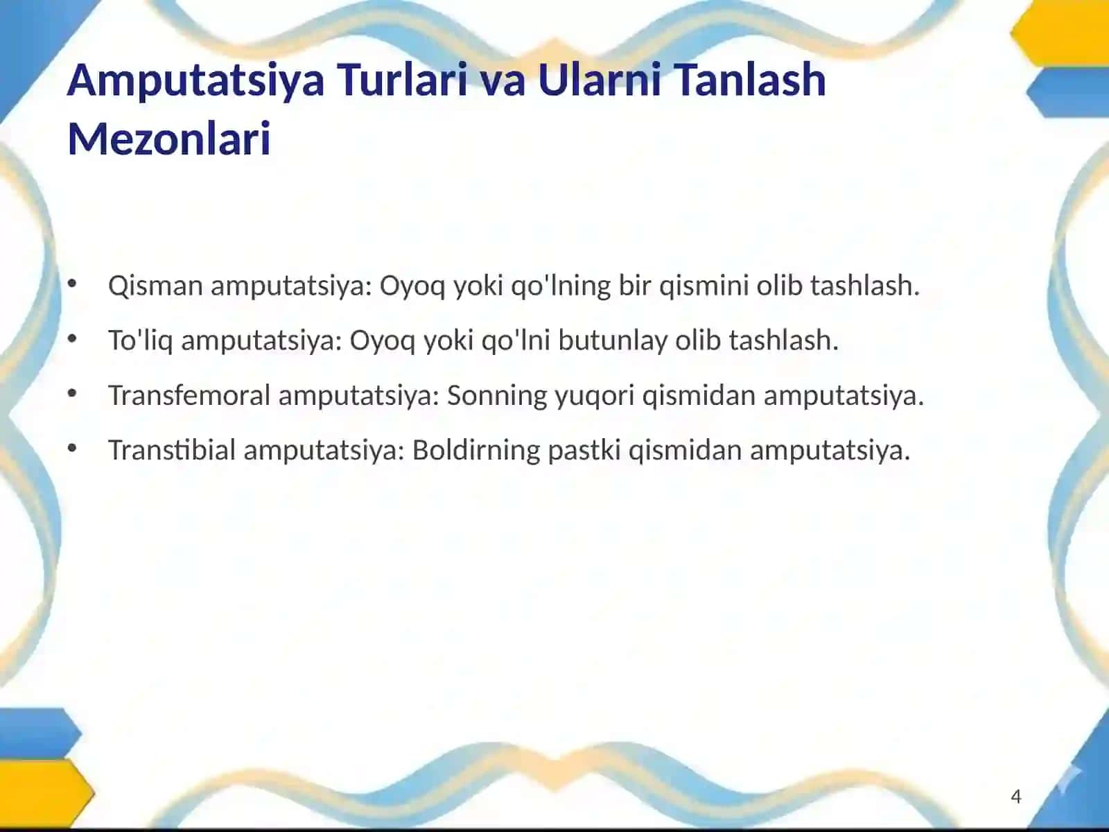 Bolalarda Amputatsiya va Suyak Patologiyalari: Operativ Davolash Xususiyatlari 4