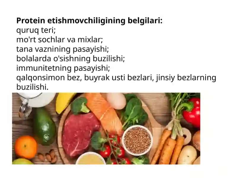 Proteinlar, yog'lar, uglevodlar va boshqa tarkibiy qismlar 4