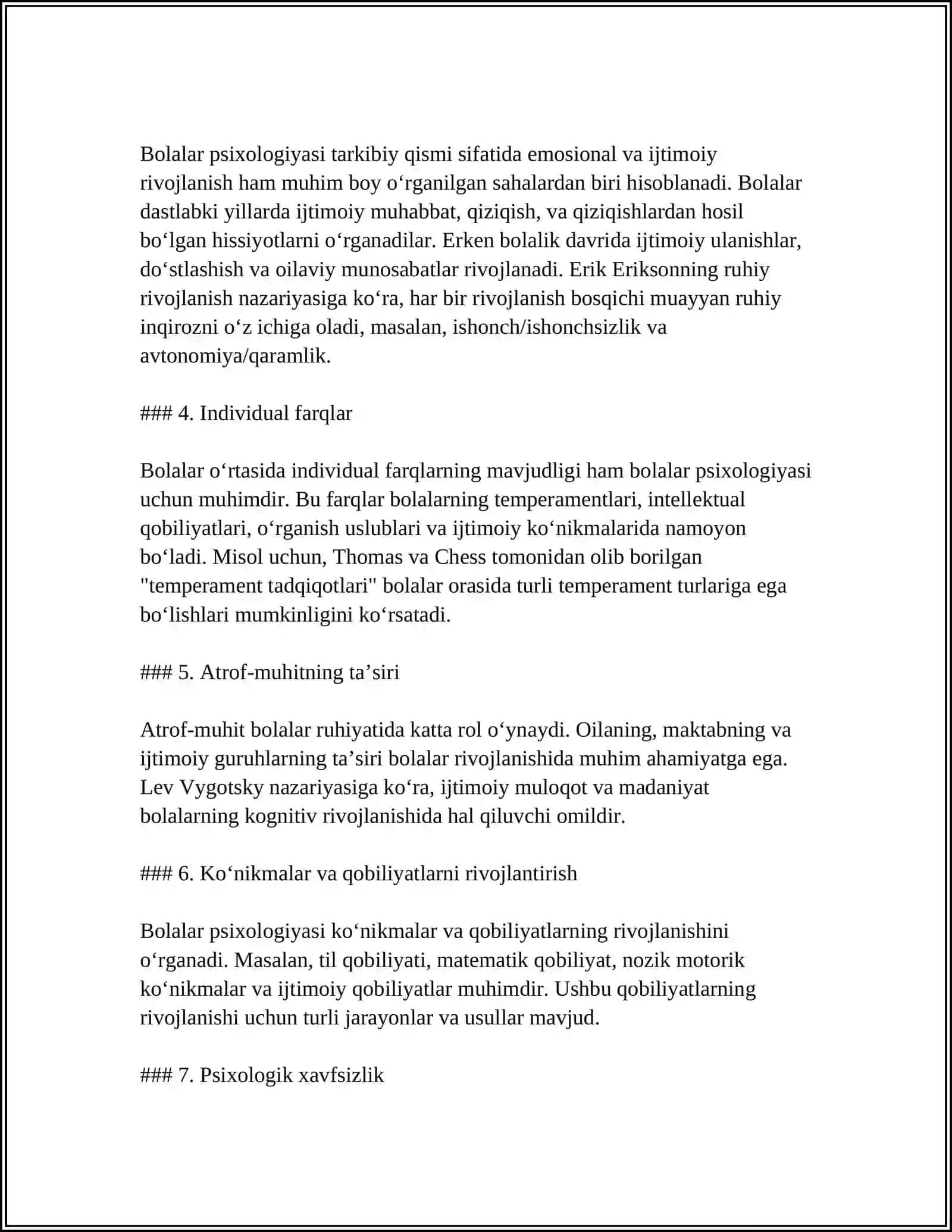 Bolalar psixologiyasi va psixodiagnostikasi fanining predmeti 4