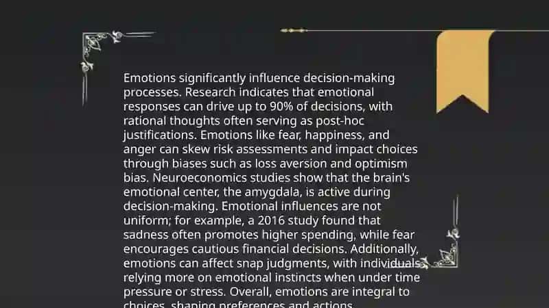 The Psychology of Decision-Making: Understanding the Factors That Influence Choices 4