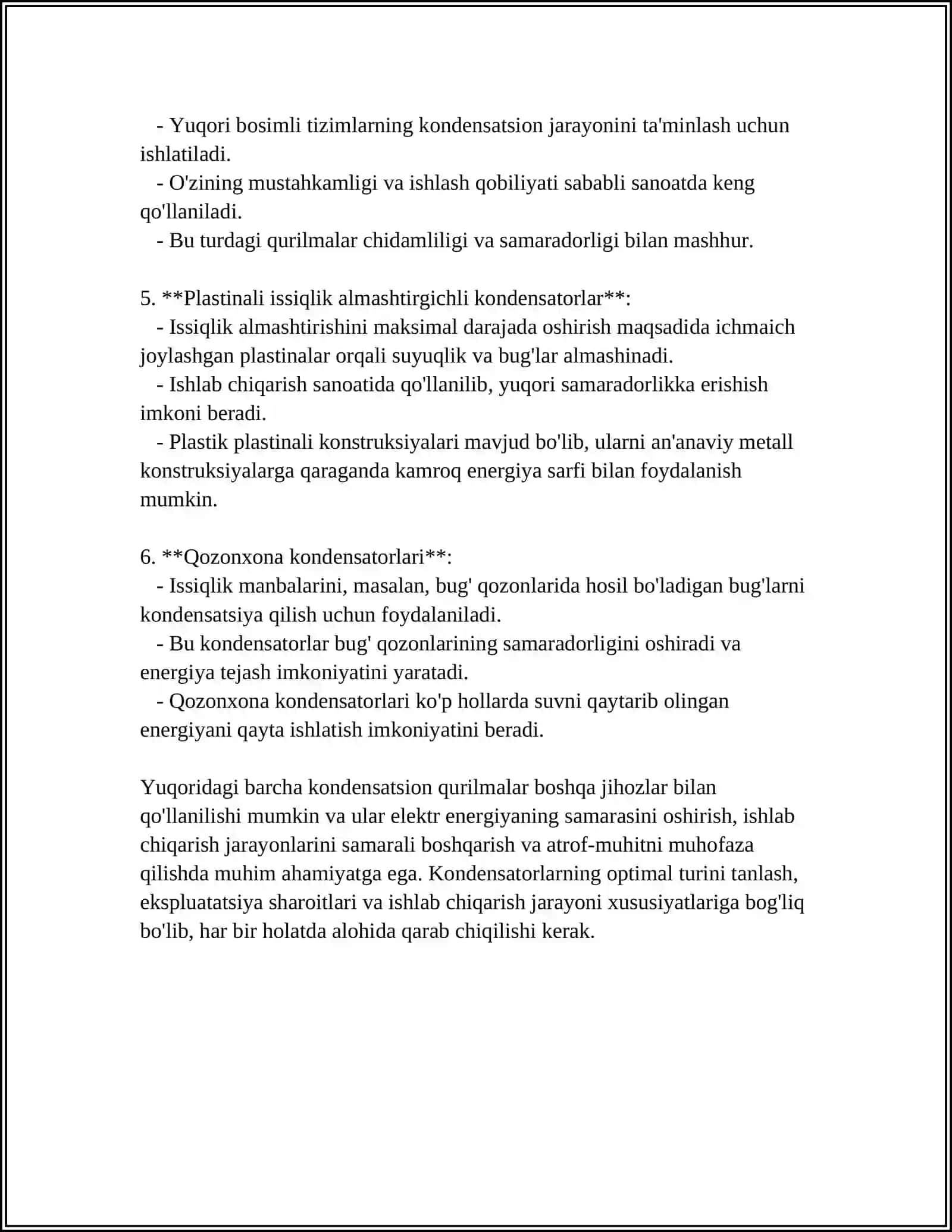 KONDENSATSION QURULMALAR 4