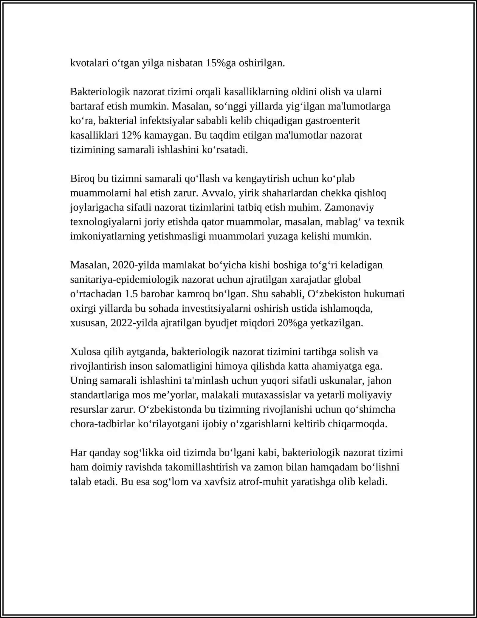 BAKTERIOLOGIK (BIOLOGIK) O'CHOQDA EPIDEMIYAGA QARSHI CHORA-TADBIRLARNI TASHKIL ETISH 4