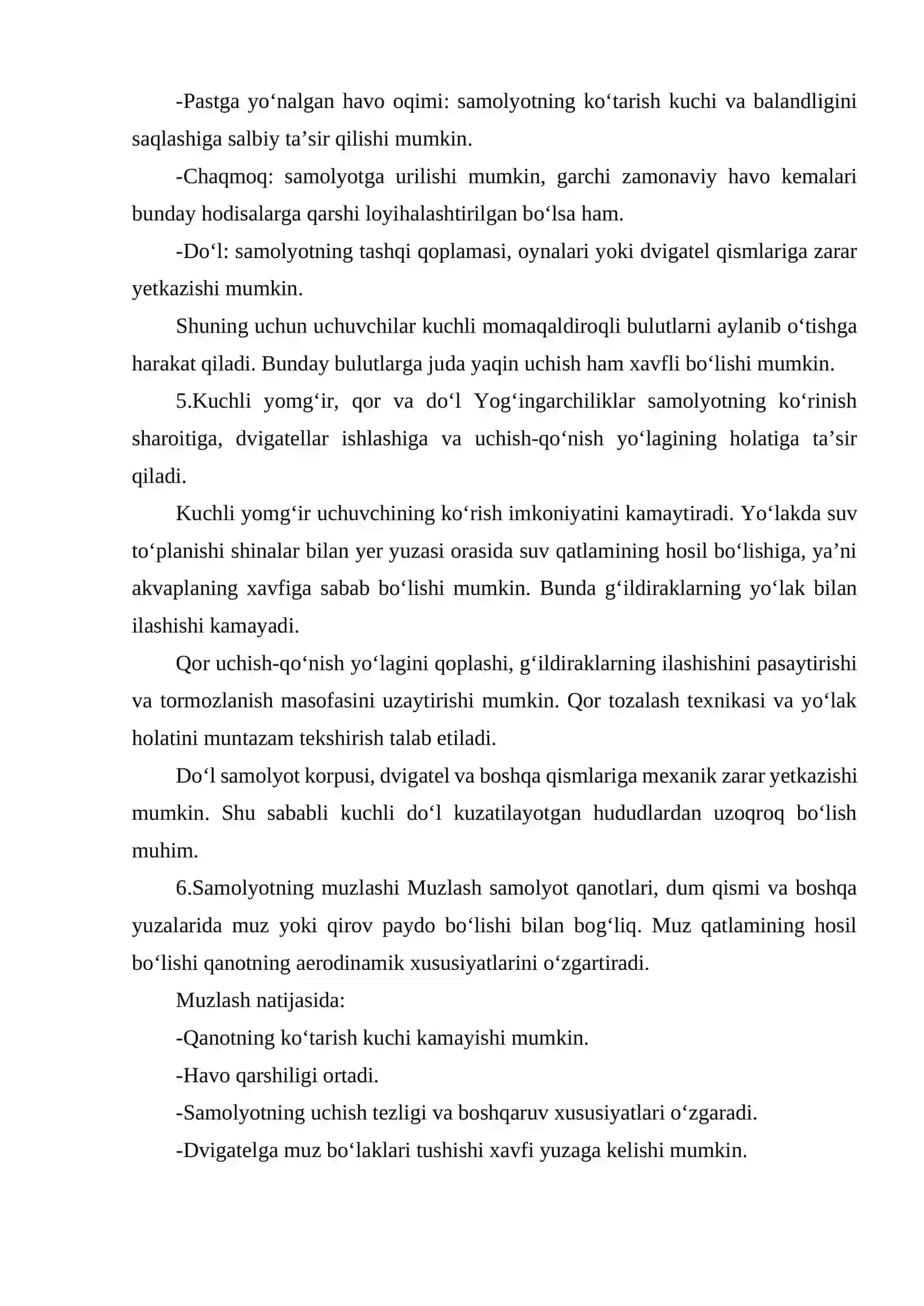 HAVO KEMALARINI UCHISHI VA QO‘NISHI UCHUN ENG NOQULAY OB HAVO SHAROITI 4