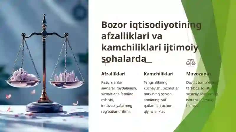 Bozor iqtisodiyoti sharoitida ijtimoiy sohalar: Muammolar va yechimlar 4