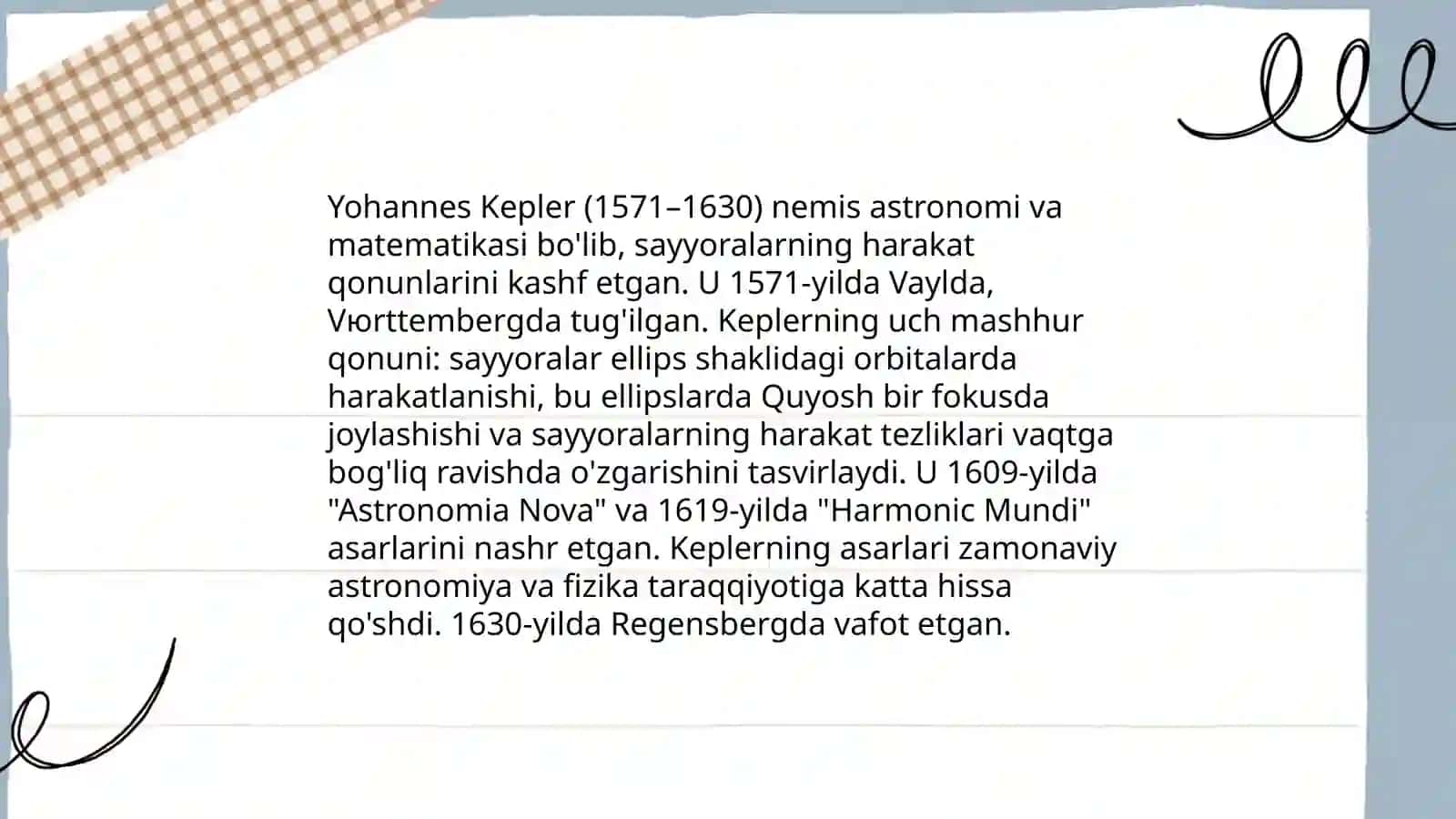 Kepler qonunlari 4