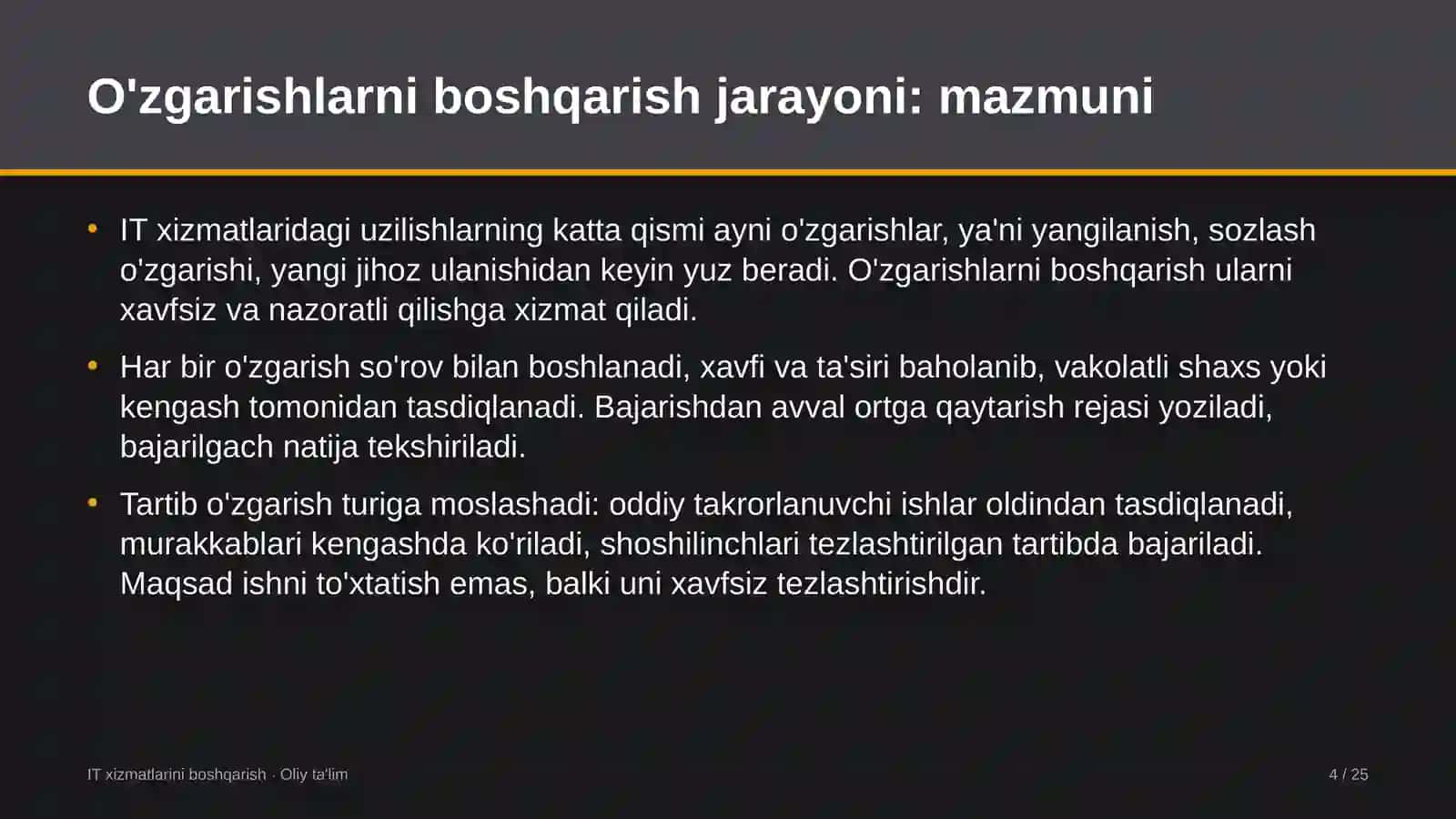 profilaktika inspektorlari xizmatida o'zgarishlarni boshqarish jarayonini joriy etish 9004 4