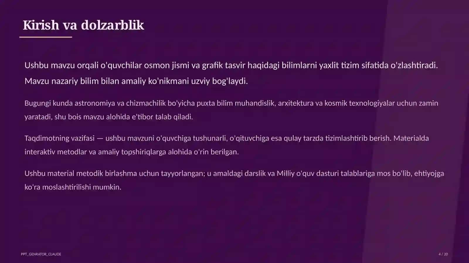 Quyosh sistemasi: sayyoralar va ularning yo'ldoshlari 4