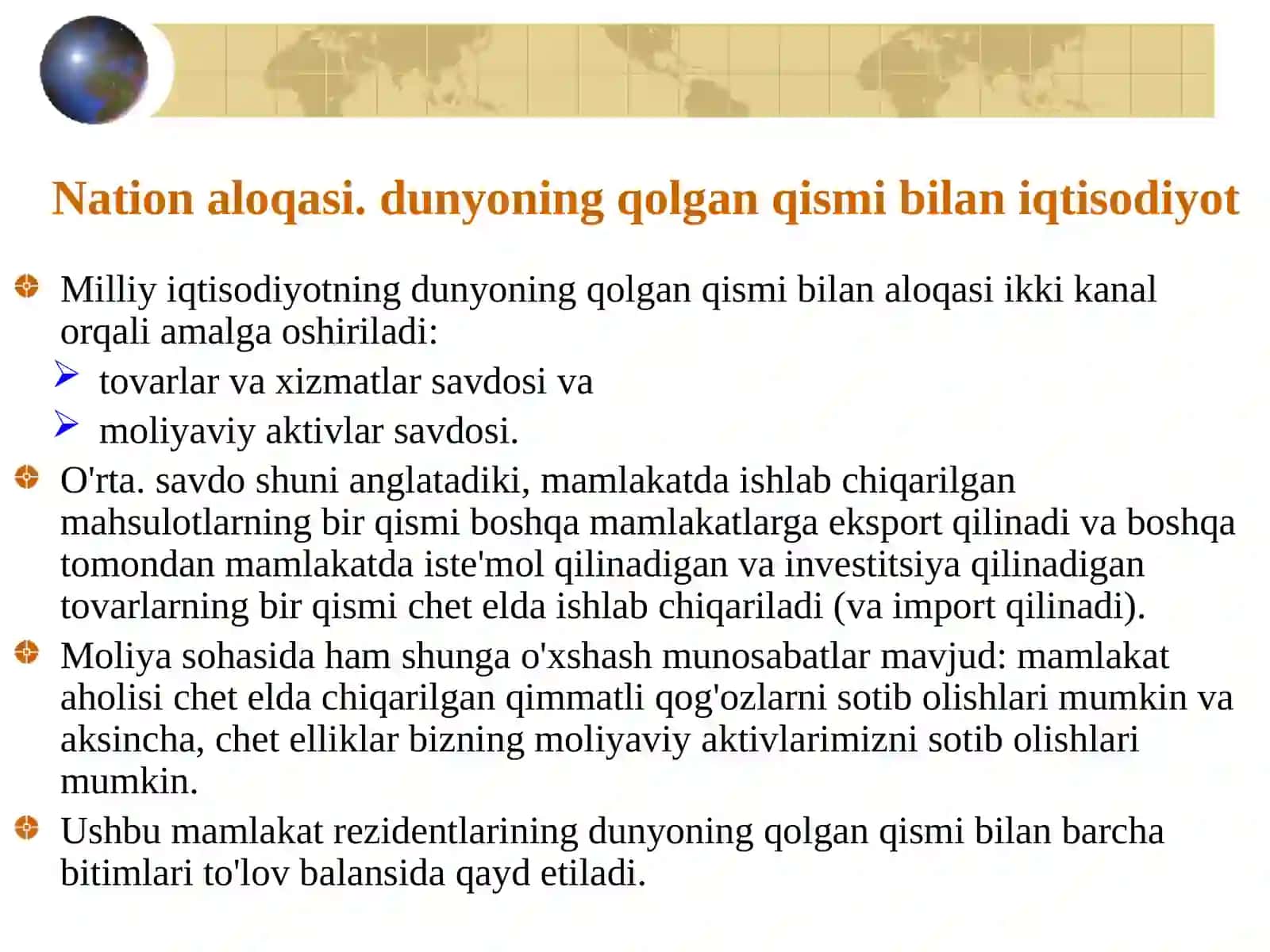 Ochiq iqtisodiyot modellari 4