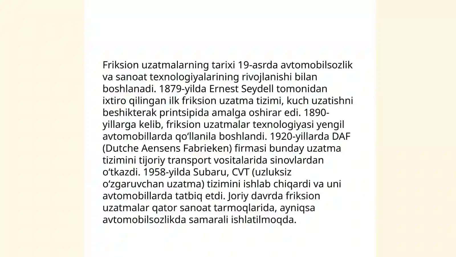 Friksion uzatmalar 4