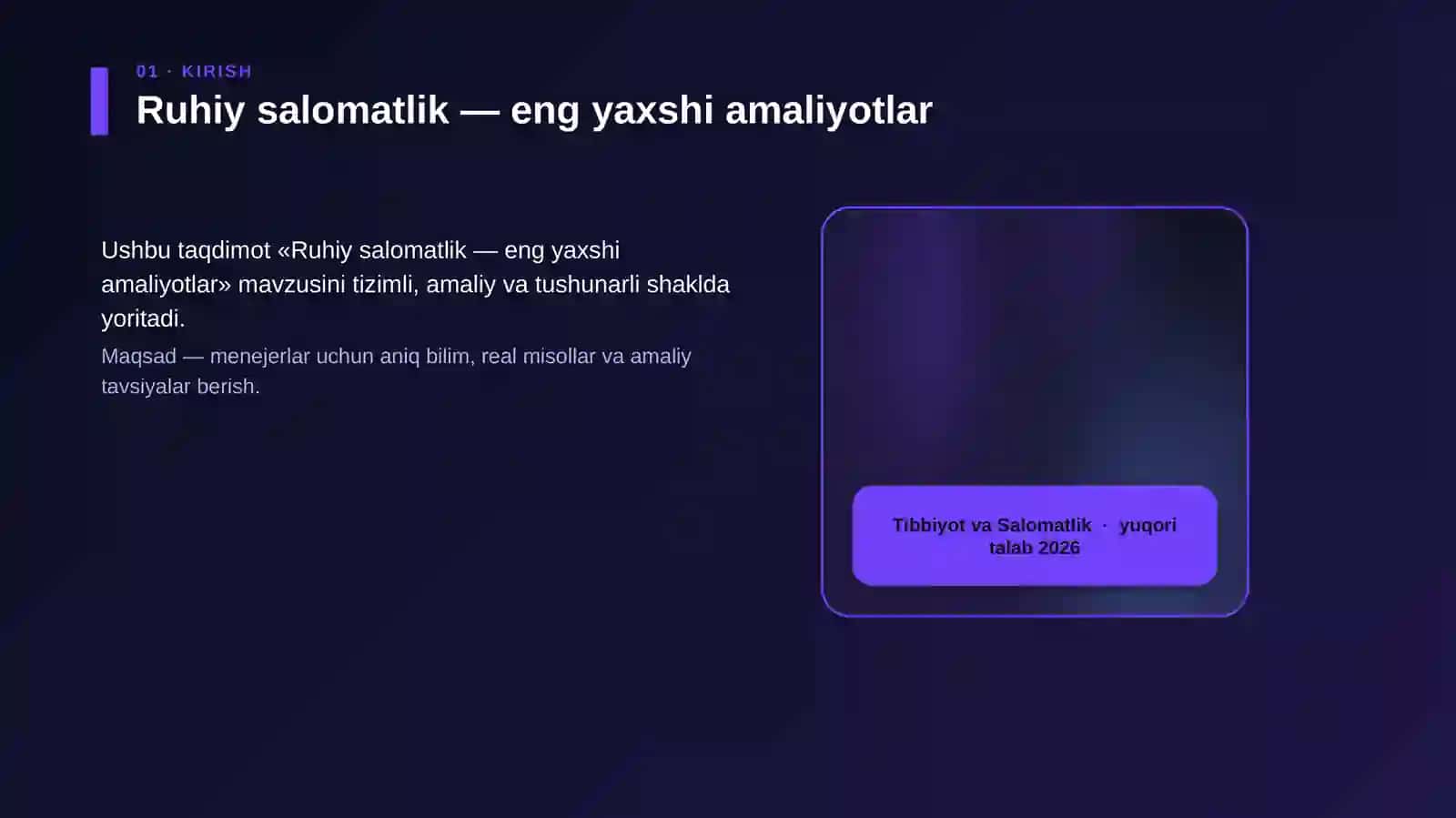 Ruhiy salomatlik — eng yaxshi amaliyotlar 4
