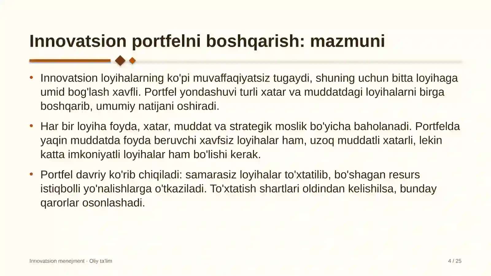 dorixonalarda innovatsion portfelni boshqarish 4072 4