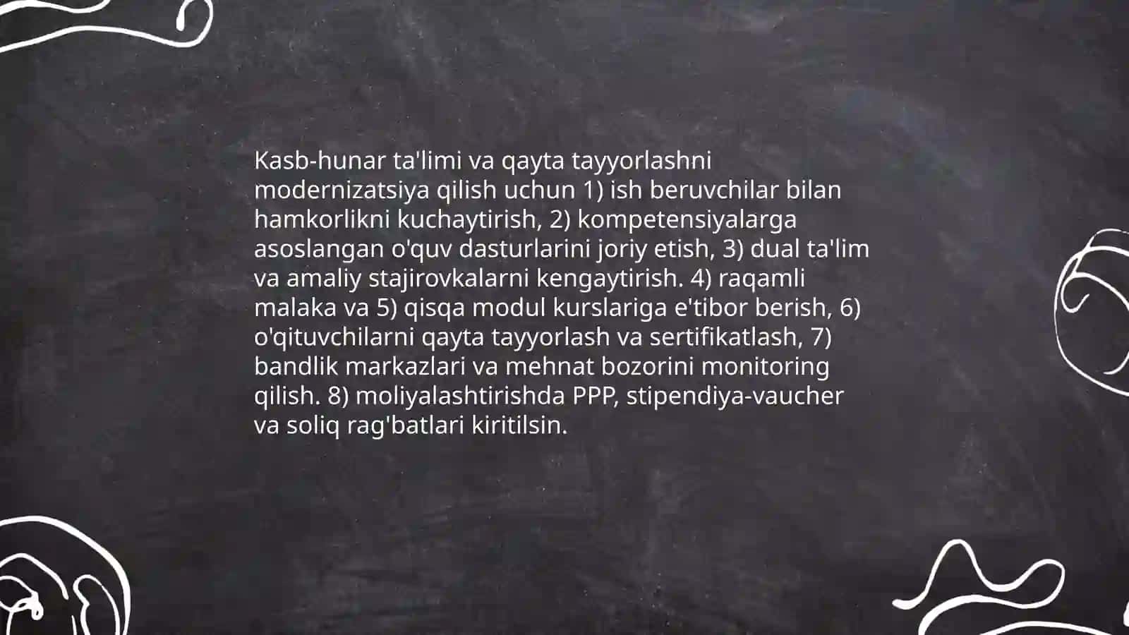 Ishsizlikni kamaytirish bo'yicha xalqaro amaliyot va O'zbekiston uchun tavsiyalar 4