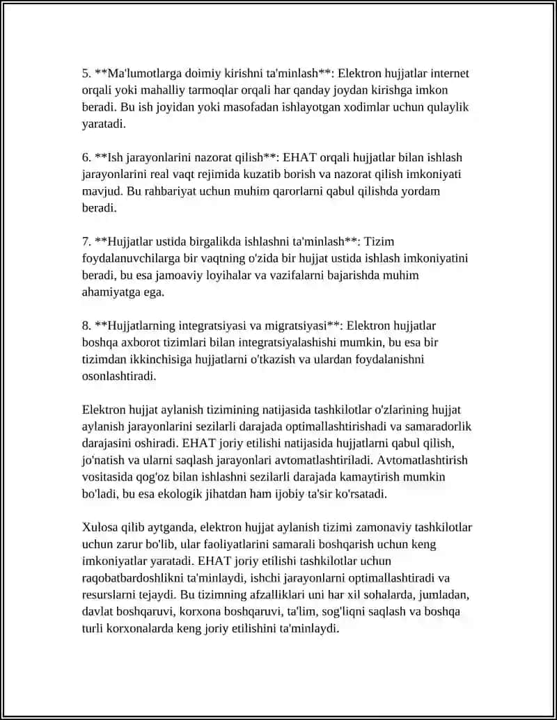 Elektron Hujjat Aylanish Tizimlari 4