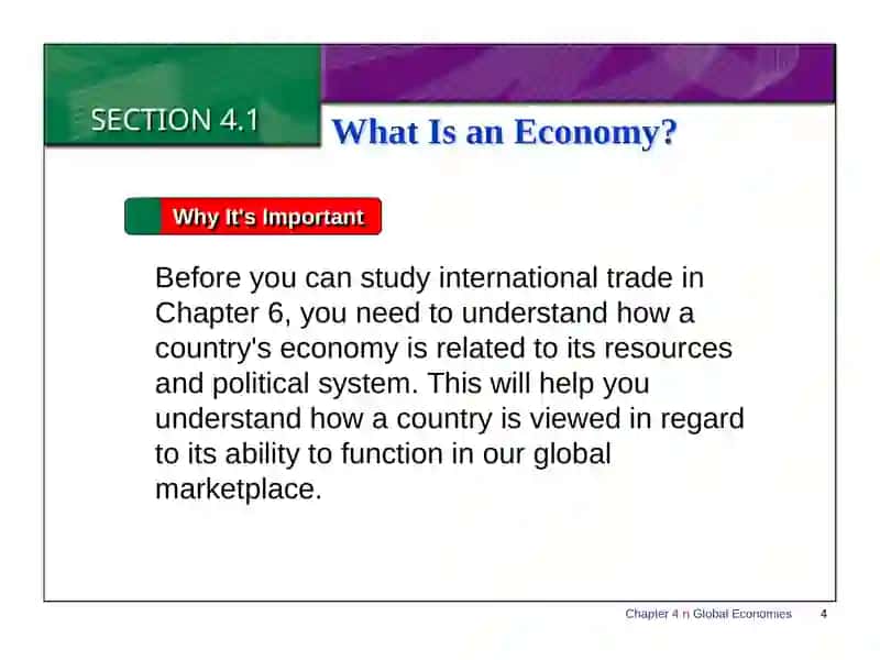 What Is an Economy? 4