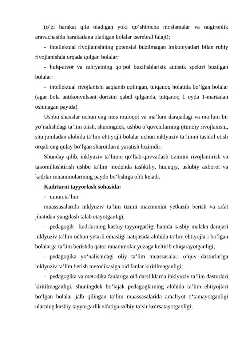 INKLYUZIV TA’LIM BILAN TIBBIY – PEDAGOGIK – IJTIMOIY MODELI 4