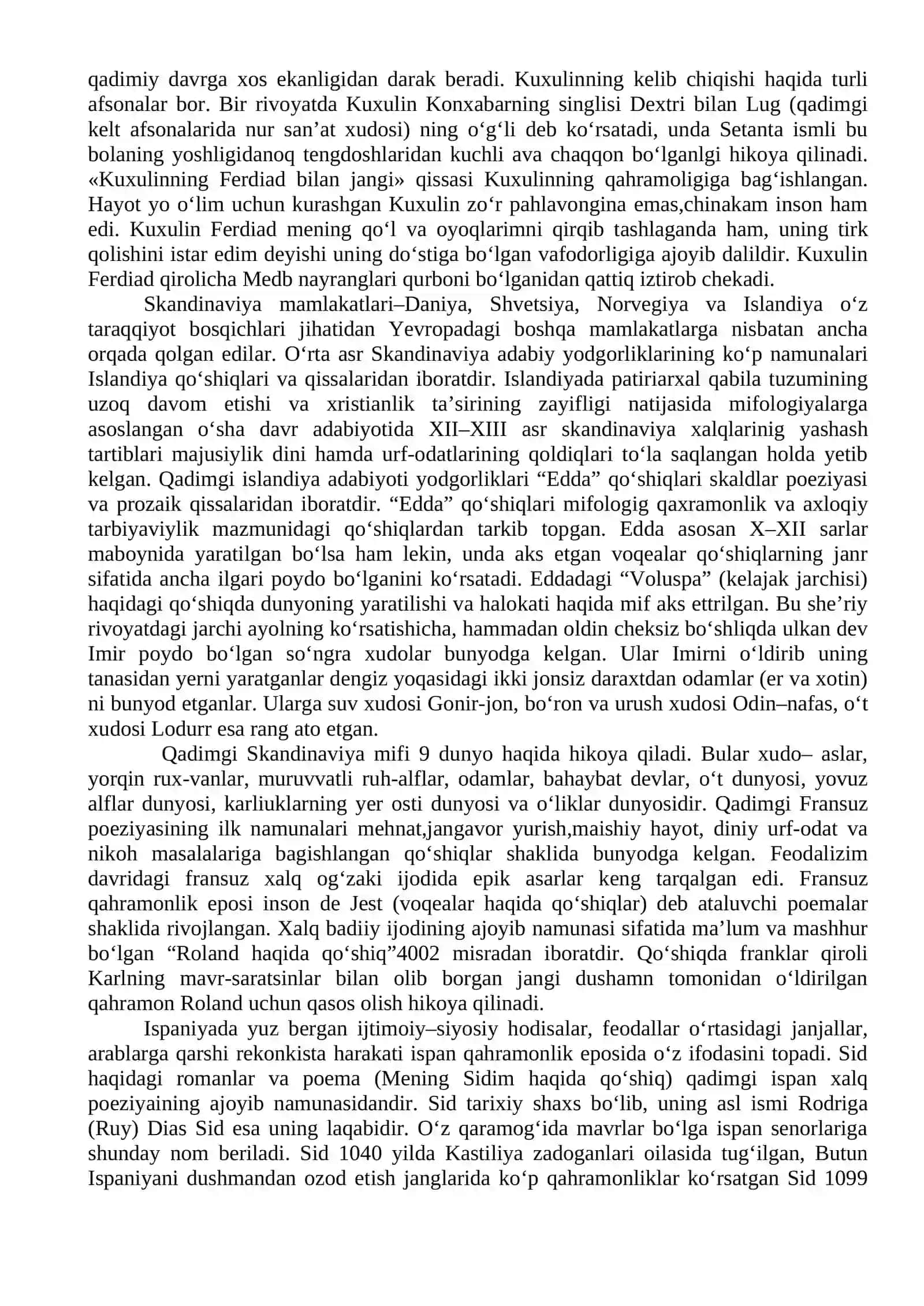 O‘rta asrlar adabiyoti 4