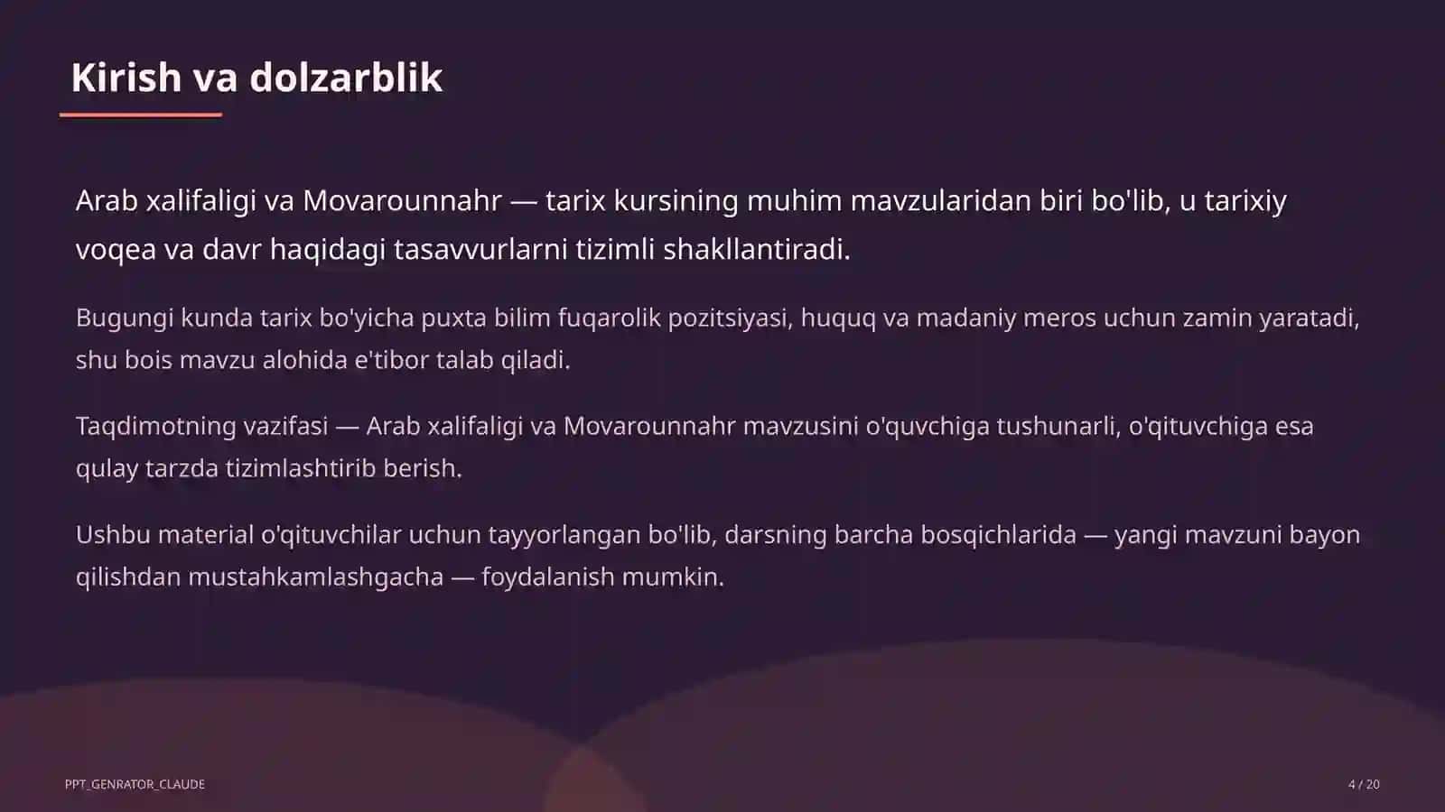 Arab xalifaligi va Movarounnahr (7-sinf) 4