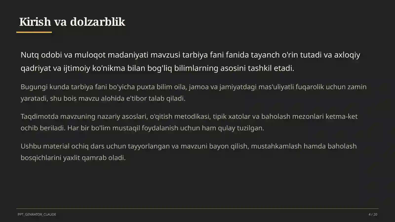 Nutq odobi va muloqot madaniyati (8-sinf) 4