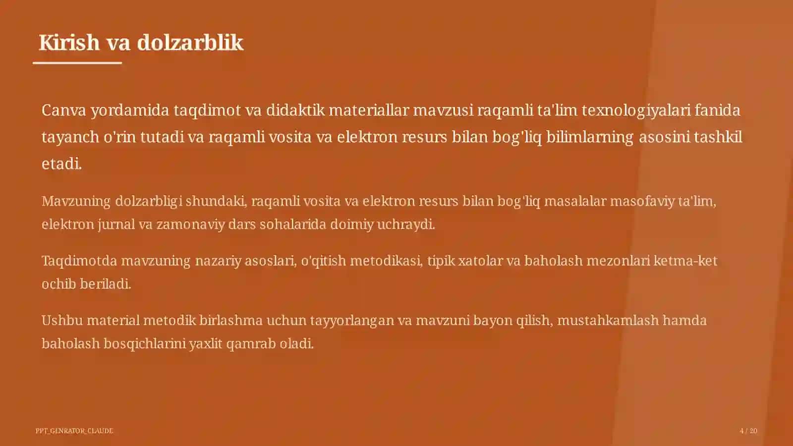 Canva yordamida taqdimot va didaktik materiallar 4