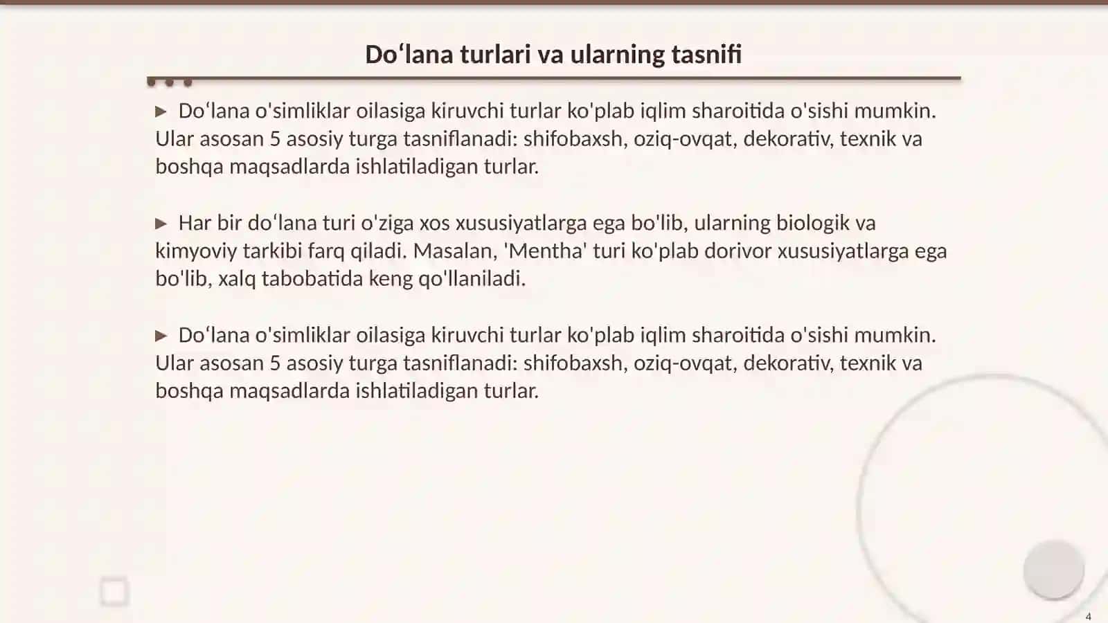 Dorivor oʻsimliklar va ularning ahamiyati 4