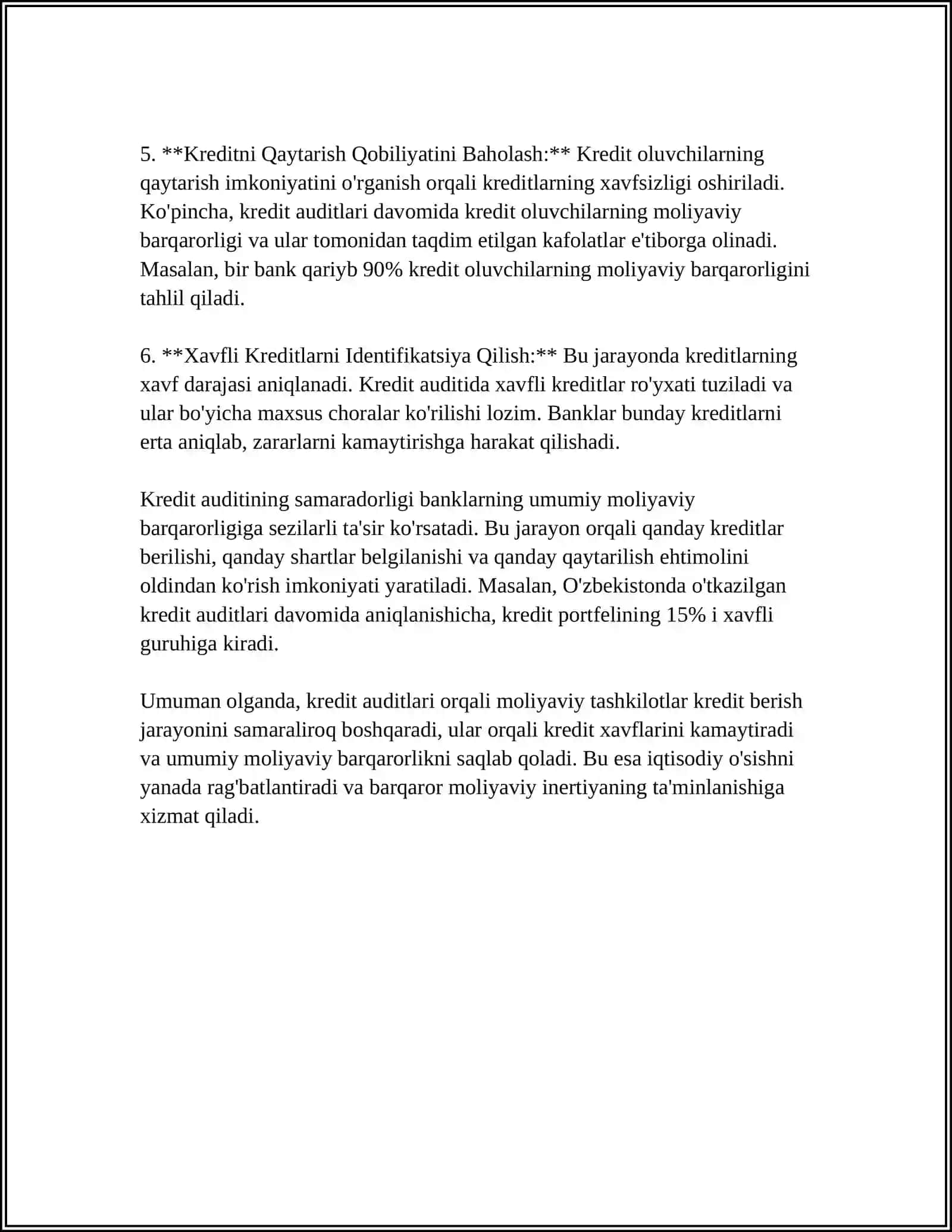 BANK AUDITINING TURLARI 4