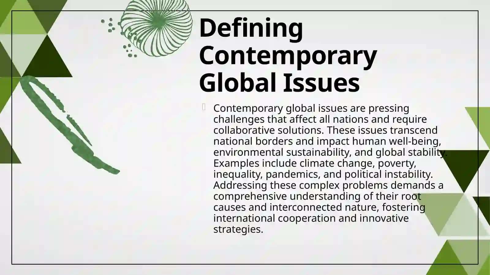 Contemporary global issues 4