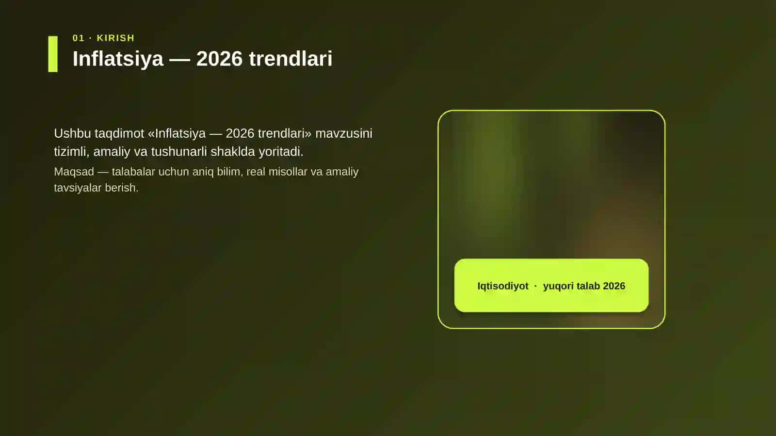 Inflatsiya — 2026 trendlari 4